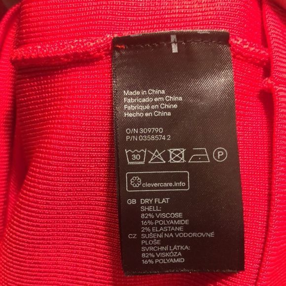 COPY - Women H&M Dress, body-con, cherry red. NWT medium - Picture 6 of 8